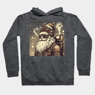 Steampunk Winter Santa Claus Hoodie